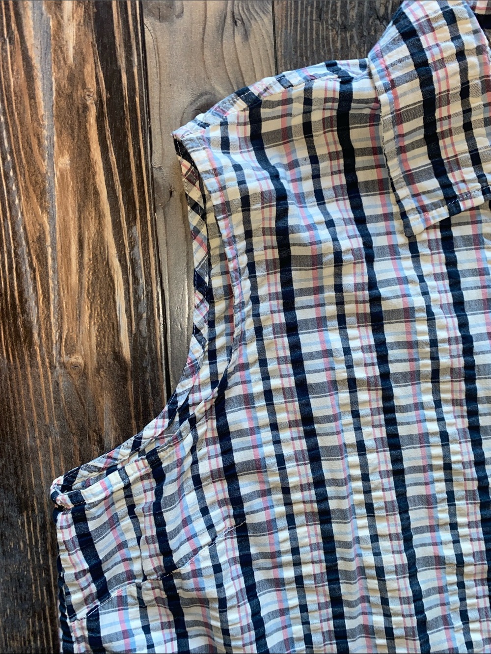 Looney TunesWarner Bros. Tweety and Sylvester Plaid Button-Up - Picture 6 of 6